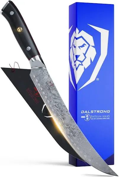 DALSTRONG Butcher Knife - 8 inch - Shogun Series ELITE - Japanese AUS-10V Super Steel - G10 Handle - Vacuum Treated - Meat, Kitchen Slicer - Razor Sharp Breaking Knife - BBQ Knife - Sheath Included