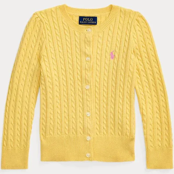 Polo Ralph Lauren Girls Cable-Knit Cotton Cardigan