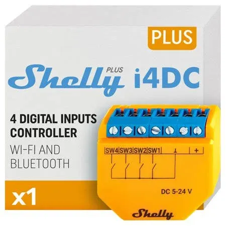 Shelly Plus i4 - WiFi 4 Digital Input Controller