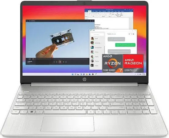 HP 15.6" AMD Ryzen 7 5700U Laptop