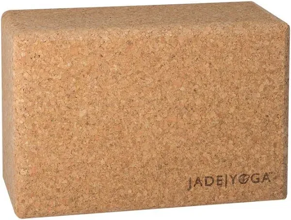 Cork Block - Non-Slip Yoga Prop, Pilates Block, Jade Natural, never used