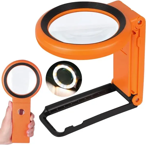 Foldable Magnifying Glass with Light