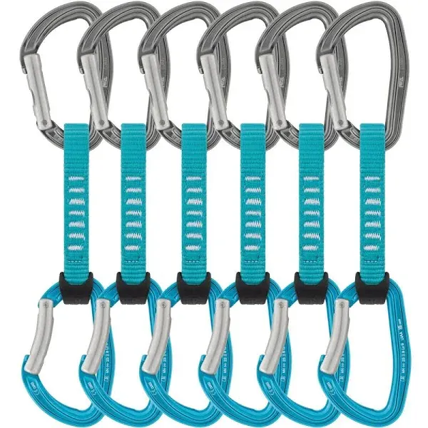 Petzl Djinn Axess Quickdraw - 6-Pack Turquoise 11cm