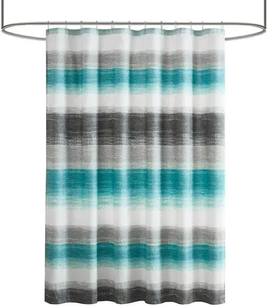 Madison Park Essentials Barret Stripe Print Shower Curtain