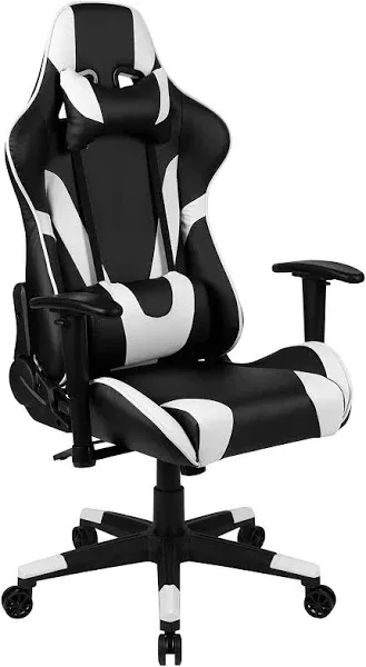 Flash Furniture CH-187230-1-BK-GG X20 Black LeatherSoft Gaming Chair with Reclining Back