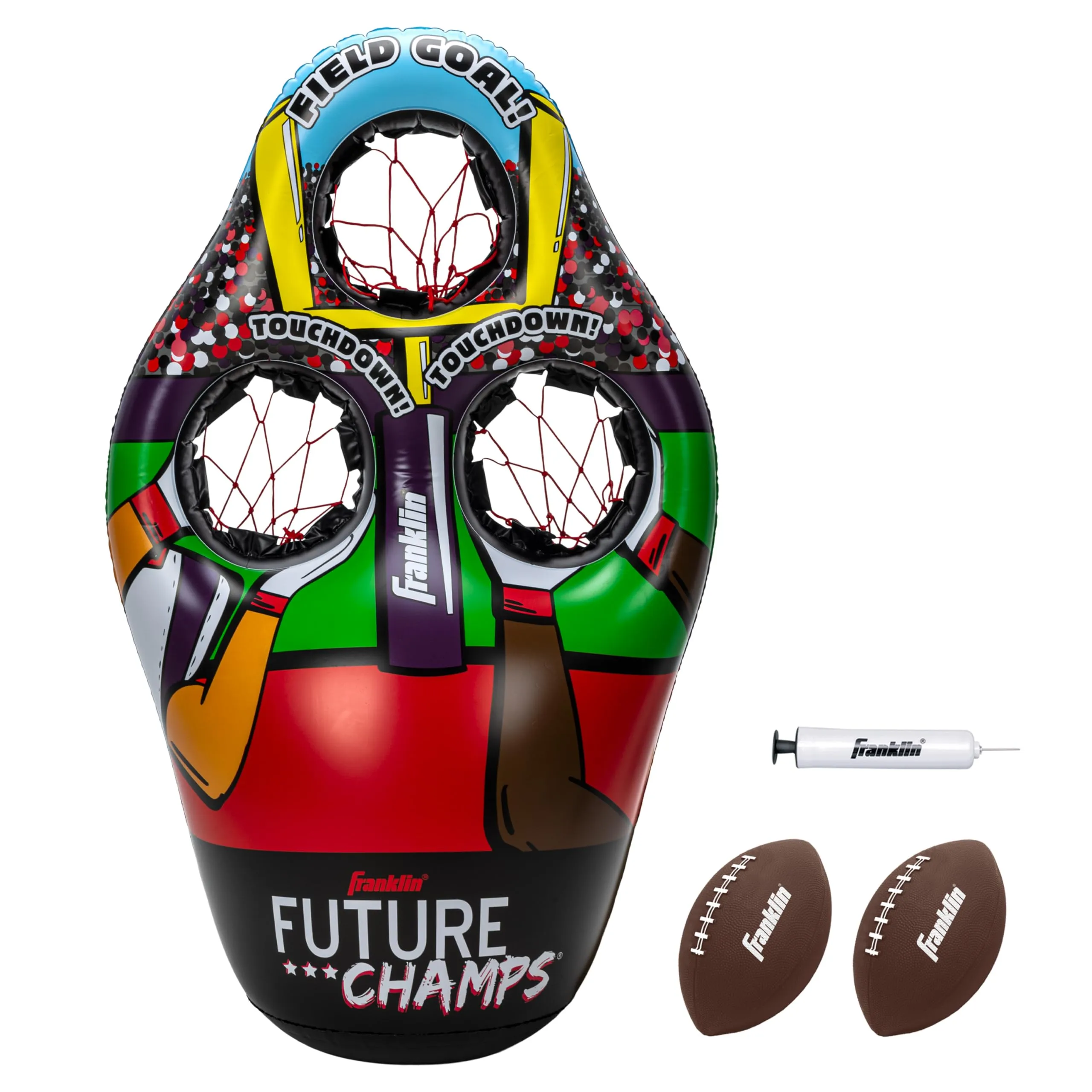 Franklin Sports Inflatable 3-Hole Football Target