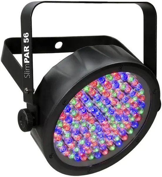 (2) Chauvet DJ SlimPAR 56 LED DMX Slim par Can Stage Pro RGB Lighting Effects