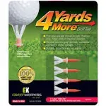 4 Yards More Golf Tee - 1 3/4&#034; - Red (4 Tees)