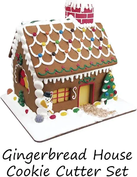 Fox Run Gingerbread House Cookie Cutter Bake Set