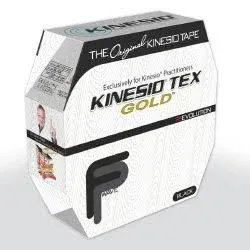 Fabrication Enterprises Kinesio&reg; Tape, Tex Gold Fp, 2 x 34 Yds, Black, Bulk Roll