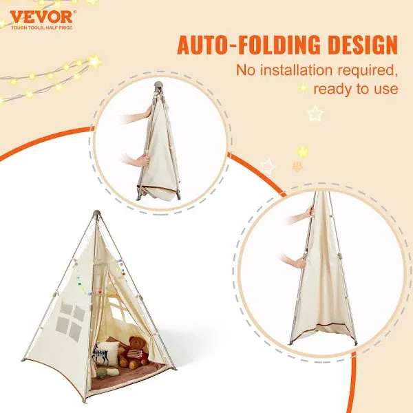 VEVOR Kids Play Tent Teepee Tent