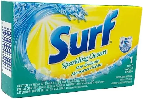 Surf - He Powder Detergent Packs, 1 Load Vending Machines Packets, 100/Carton