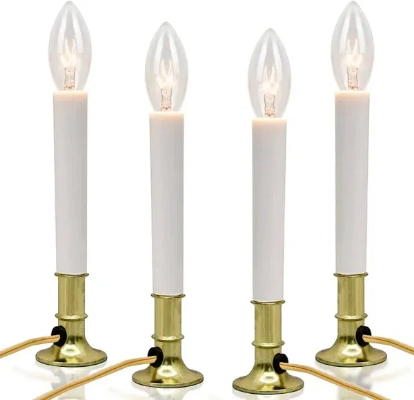 JULIE ANN HOME Battery Operated Candle Lamps Set of 4