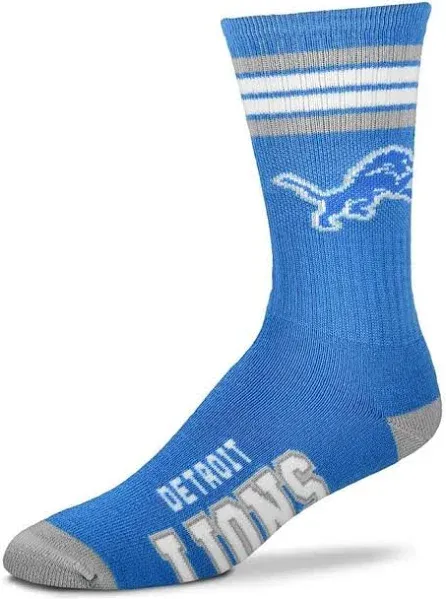 For Bare Feet Detroit Lions 4 Stripe Deuce Socks