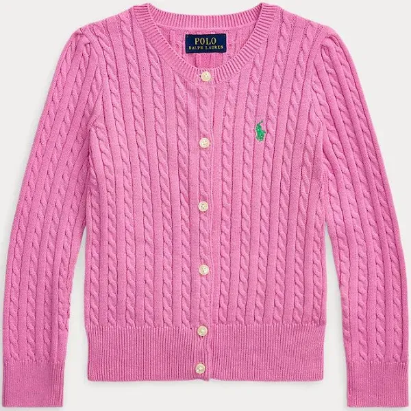 Polo Ralph Lauren Girls Cable-Knit Cotton Cardigan