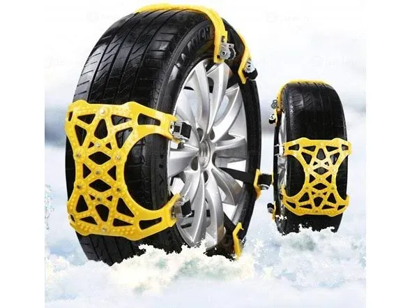 (6 PACK) Car Snow Chains Premium Quality Strong Durable All Season Anti-Skid