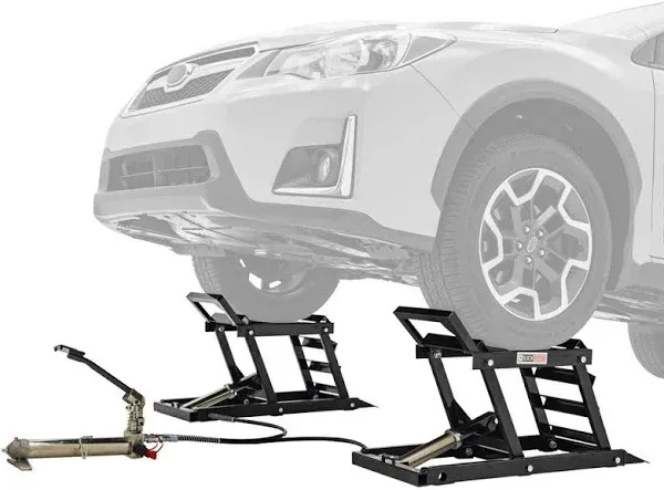 Black Widow Hydraulic Car Lift with Ramp