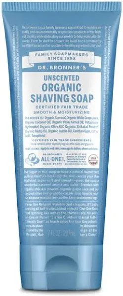 Dr Bronner's Organic Shaving Soap