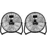 Simple Deluxe 12 Inch 3Speed High Velocity Heavy Duty Metal Industrial Floor Fan