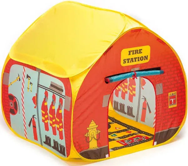 Fun2Give Pop it Up Firestation Tent with Streetmap Playmat