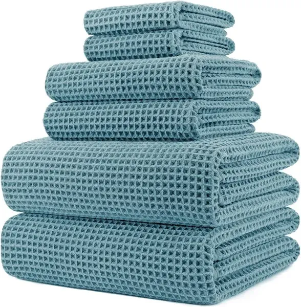 6 Pi... 60 x 30 in. Quick Dry Lint Free Microfiber Bath Towel Set Oversize