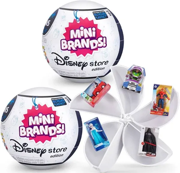 5 Surprise Disney Mini Brands Collectible Toys by ZURU - Great Stocking Stuffers