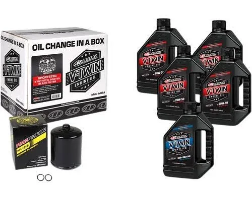 Maxima V-Twin Quick Change Kit Synthetic Filter 90-119014P