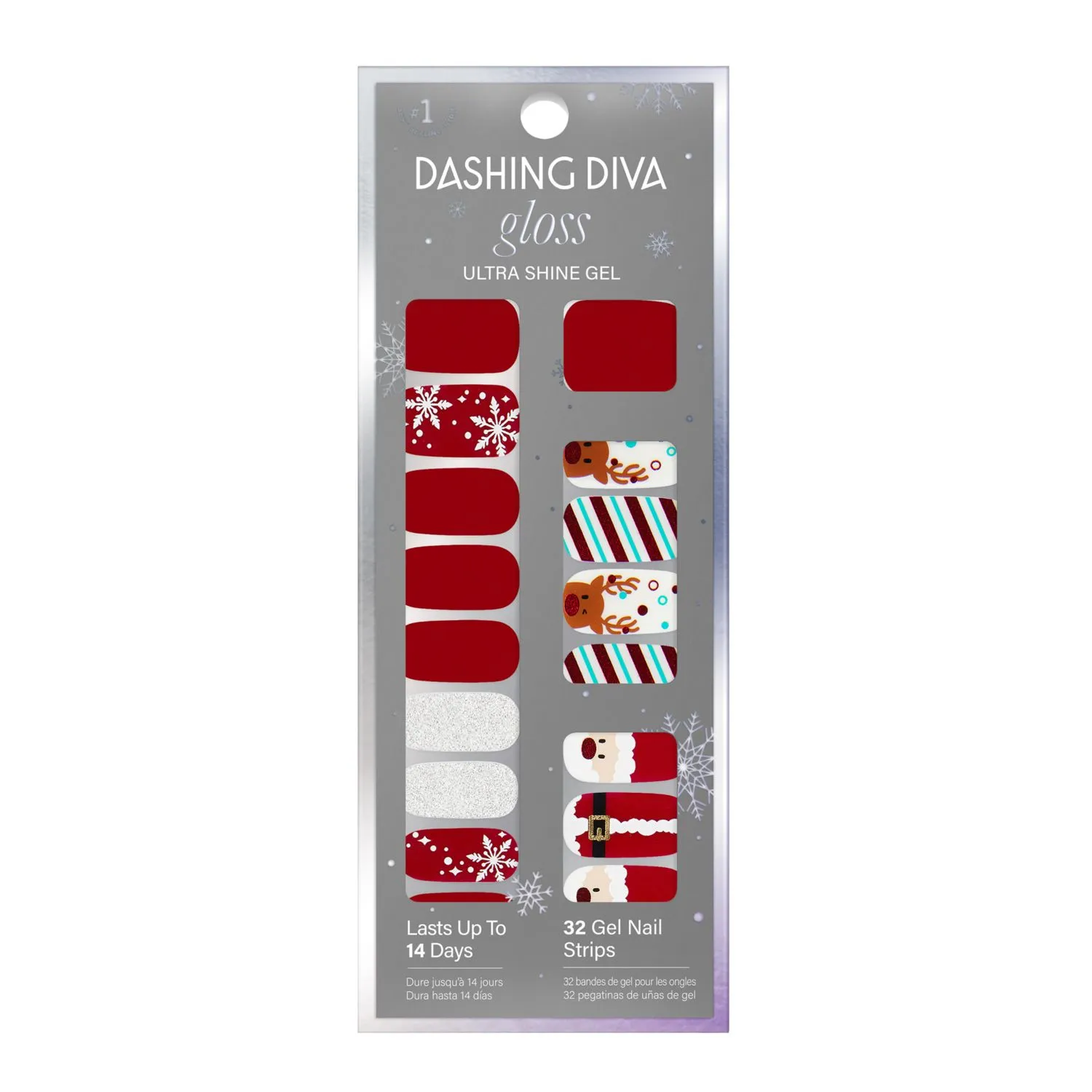 Dashing Diva Gloss Gel Strip Palette, Holiday 2024 Collection, A Rose Holiday - 32 ct | CVS