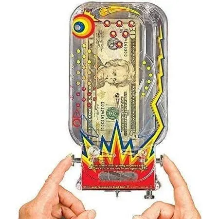 Bilz Cosmic Pinball Money Gift Card Holder Game