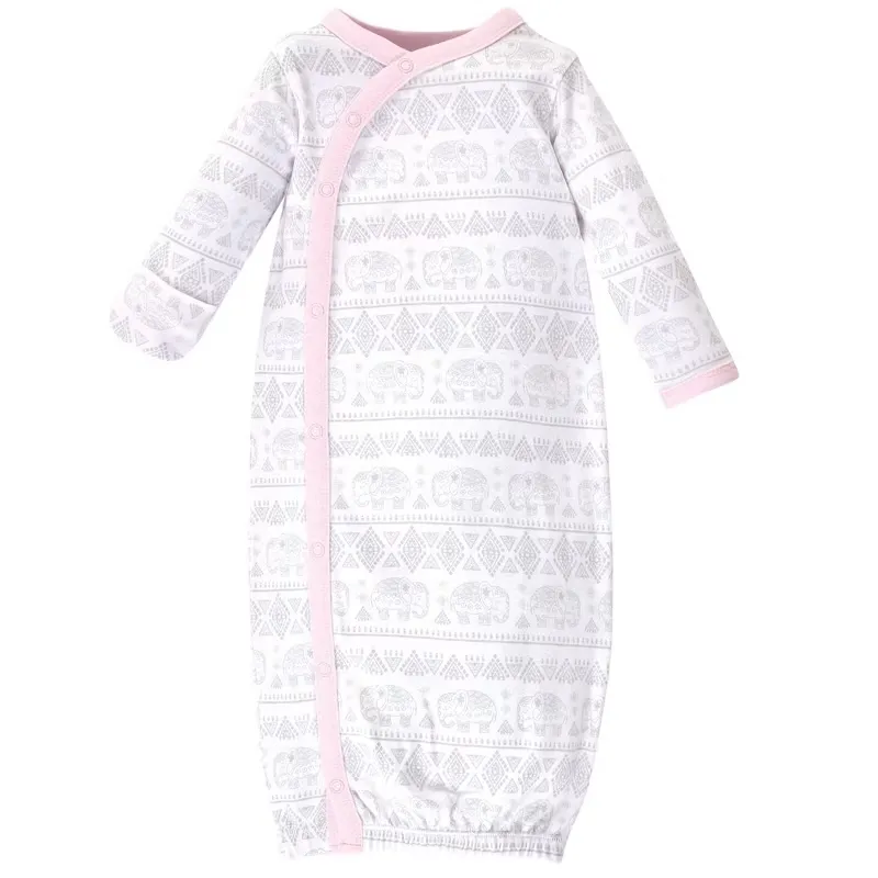 Touched by Nature Baby Girls' Organic Cotton Kimono Gowns