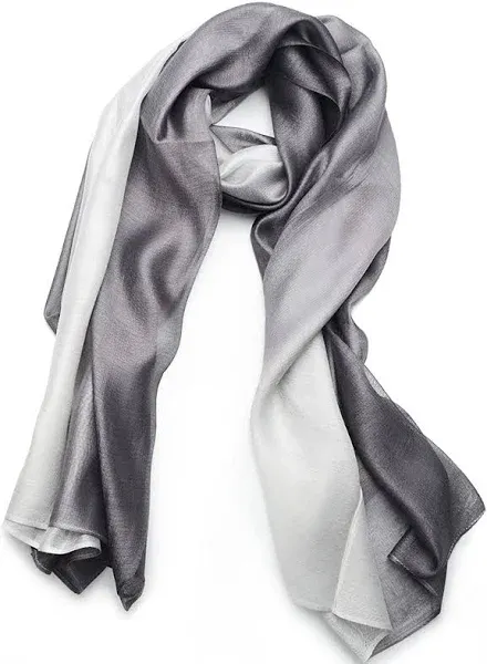 SNUG STAR Cotton Silk Scarf Elegant Soft Wraps Color Shade Scarves for Women