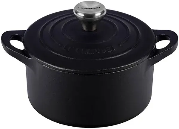 Le Creuset Enameled Cast Iron Mini Cocotte, 1/3-Quart, Licorice