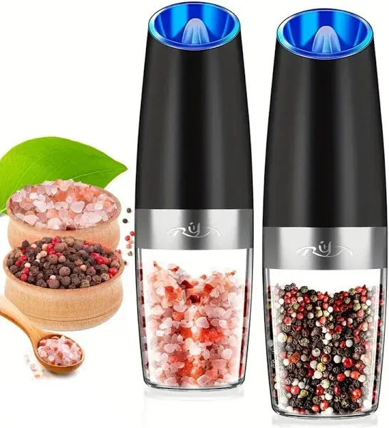 Gravity Electric Salt and Pepper Grinder Set, Automatic and Battery-Operat<wbr/>ed ...