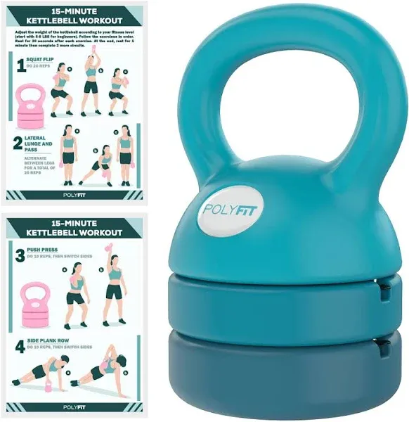 Polyfit Adjustable Kettlebell Weights Set