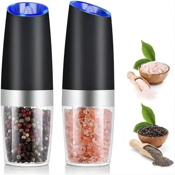 Gravity Electric Salt and Pepper Grinder Set