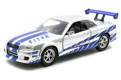 Fast and Furious Brians Nissan Skyline GT R R34 Scale 1:32 Jada