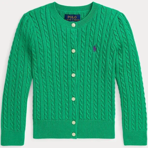 Polo Ralph Lauren Cable-Knit Cotton Cardigan Girls