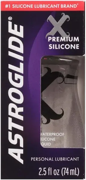 Astroglide Premium Silicone Waterproof Personal Lubricant (2.5 fl oz)