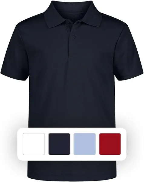 Nautica Boys Short Sleeve Performance Polo