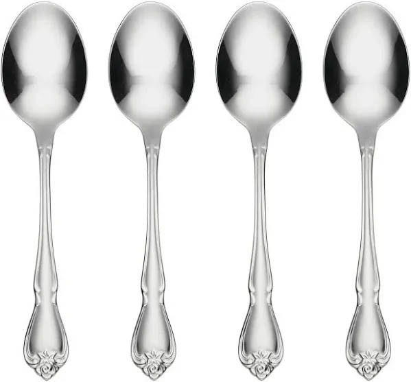 Oneida True Rose Dinner Spoons (Set of 4)