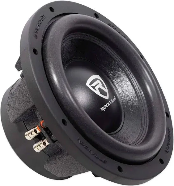 Rockville W10K6D2 V2 10" 2000w Peak Car Audio Subwoofer Dual 2-Ohm Sub 500w RMS CEA Rated, Black