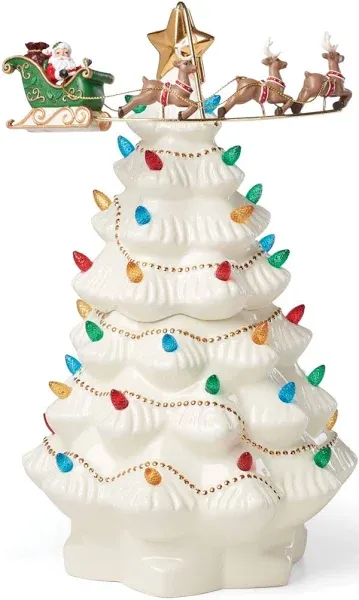 Lenox Treasured Traditions Tree with Flying Santa