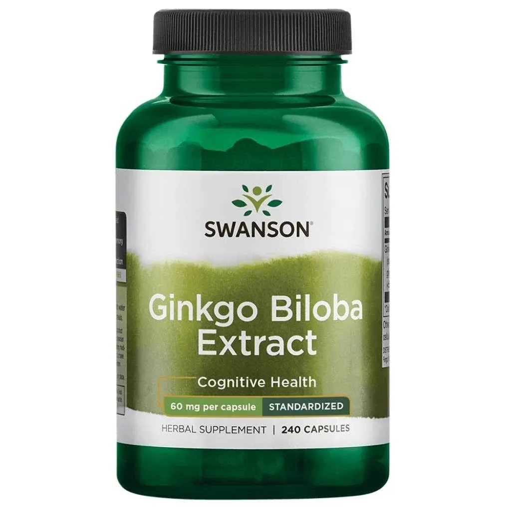 Swanson Ginkgo Biloba Extract 60mg 240 Caps