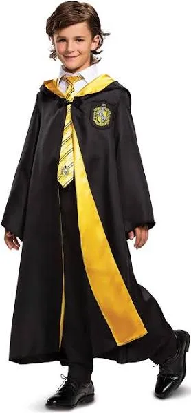 Harry Potter Robe, Official Hogwarts Wizarding World Costume Robes, Deluxe Kids Size Dress Up Accessory