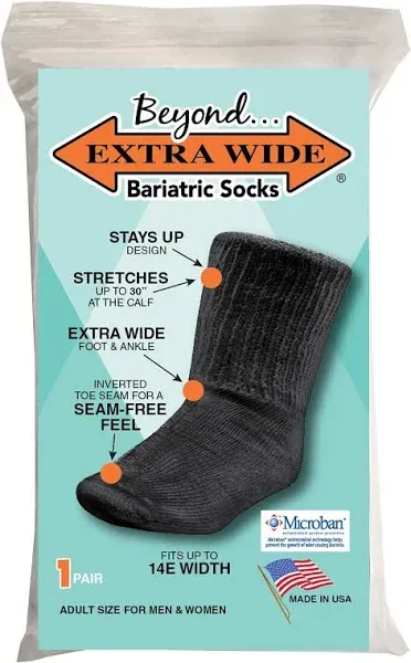 Beyond Extra Wide Bariatric Socks (2 Pairs)