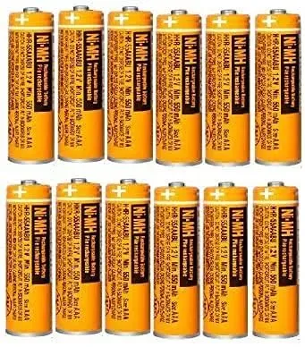 Hhr-55aaabu Ni-mh Rechargeable Battery 550mAh AAA 1.2v Panasonic Cordless Phones