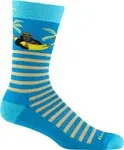 Darn Tough Men's Lightweight Cushion Crew Socks, XL, Wild Life Ocean