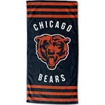 Chicago Bears Stripes Beach Towel