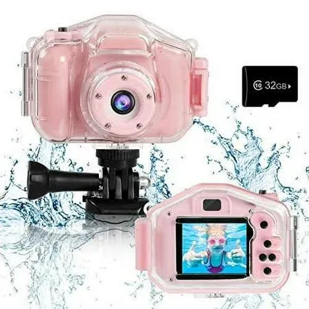 Kids Waterproof Camera Toys for 3-12 Year Old Boys Girls Christmas Birthday Gift