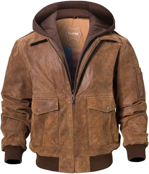 Premium Genuine Leather Men&#039;s Flight Bomber Jacket